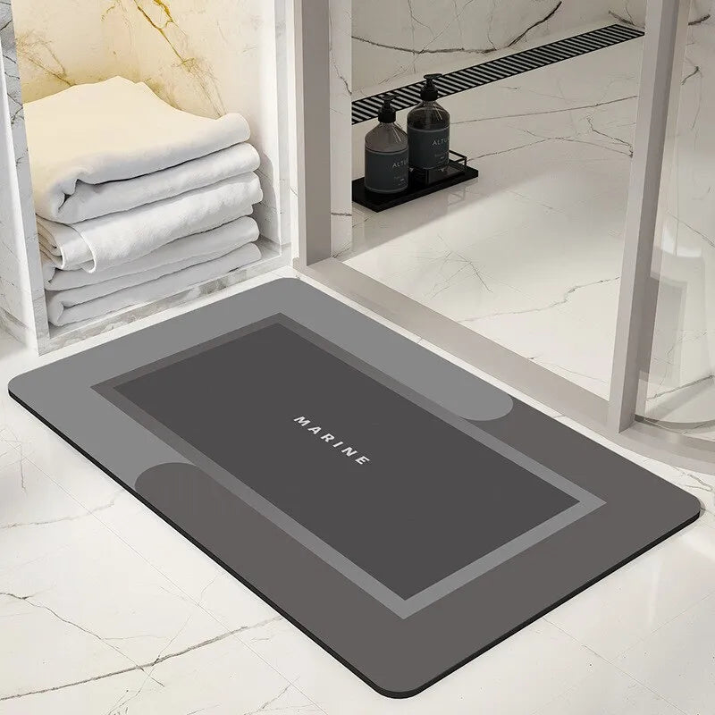 1pc 40*60cm Super Absorbent Floor Mat For Bathroom Non Slip, Fast Drying Soft, Carpet Shower Tub Outdoor Doormat