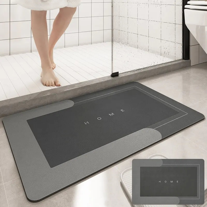 1pc 40*60cm Super Absorbent Floor Mat For Bathroom Non Slip, Fast Drying Soft, Carpet Shower Tub Outdoor Doormat